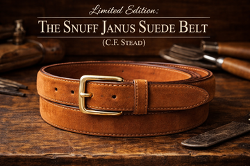 Limited Edition: The Snuff Janus Suede Belt (C.F. Stead)